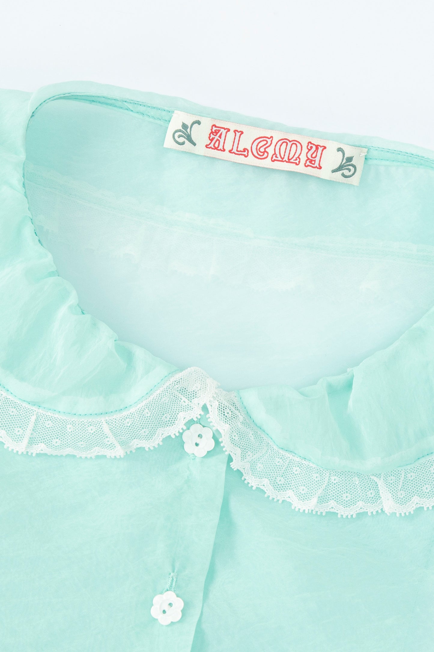 Peter Pan Collar Blouse (Mint)