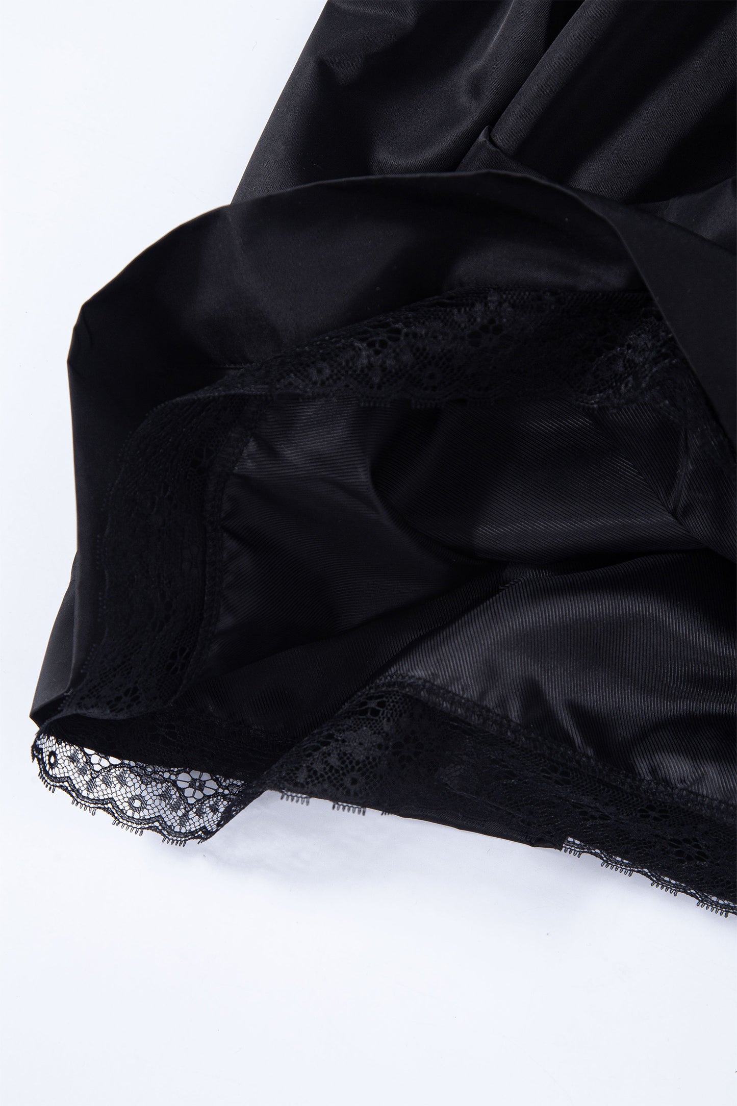 Silky Sweet Bustier Dress (Black)