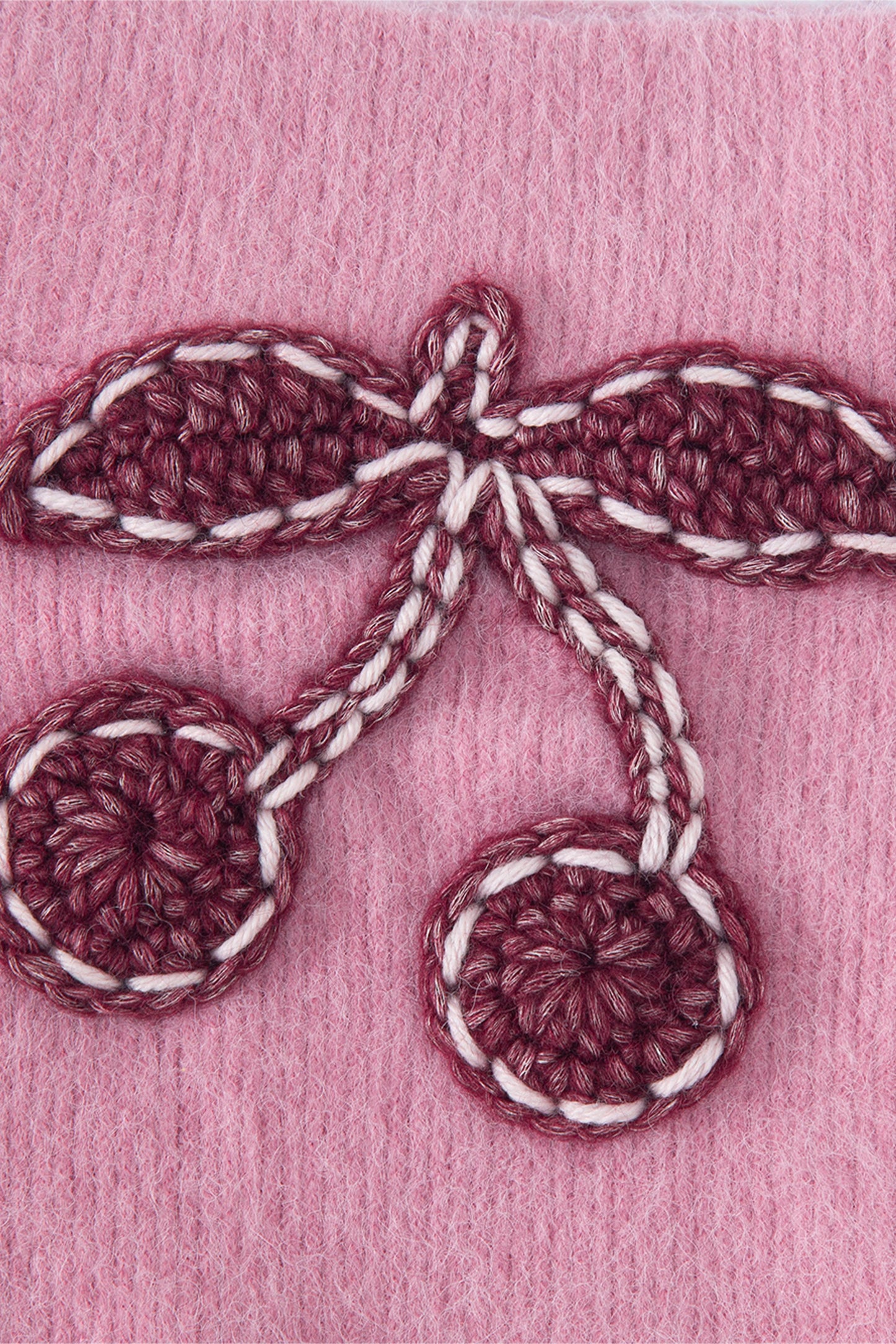 Crochet Cherry Shorts (Pink)