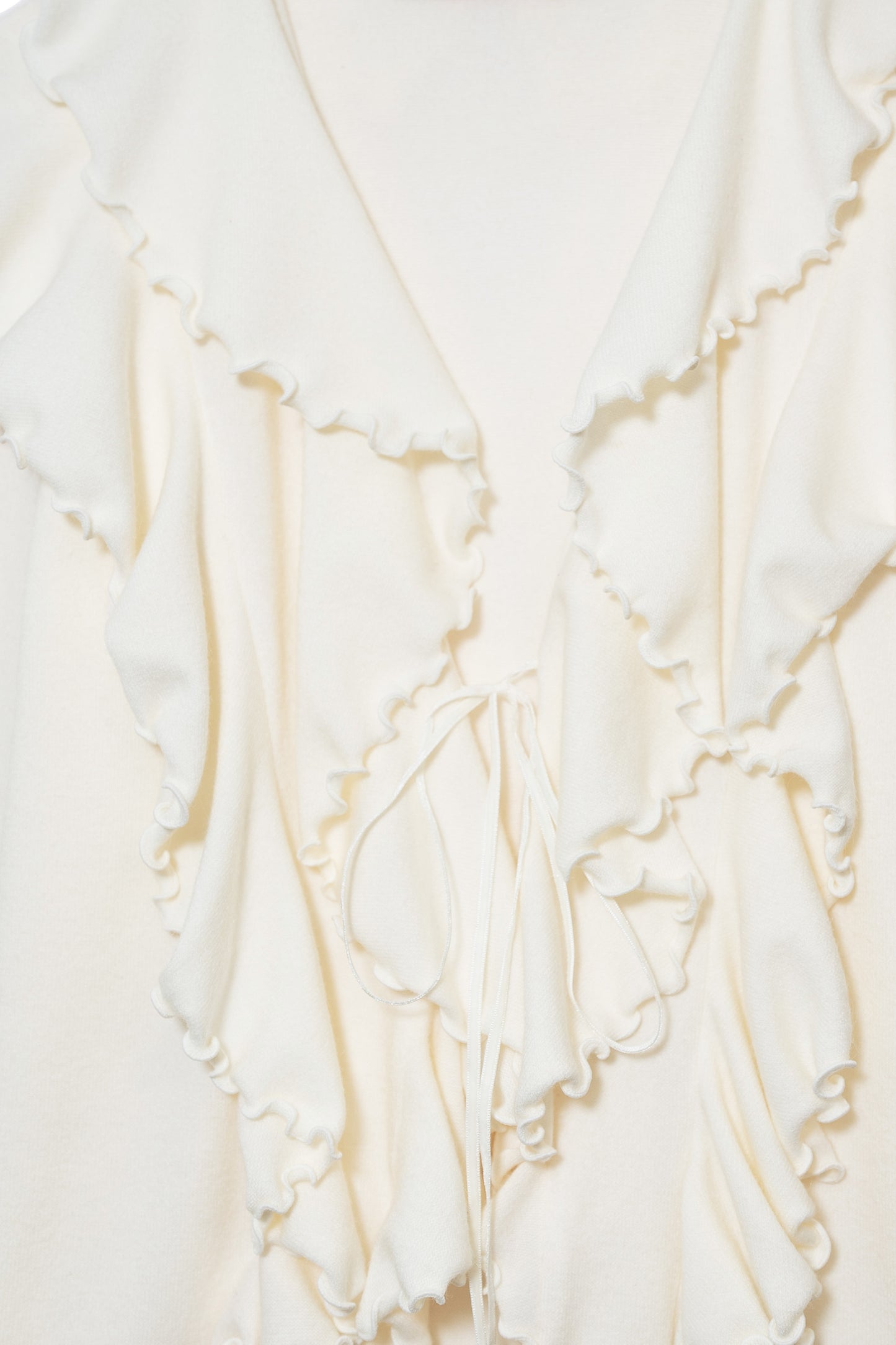 Hippie Ruffle Cardigan (Ecru)