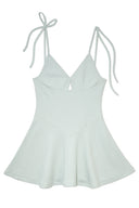 Waffle Jersey Slip Dress (Light Khaki)
