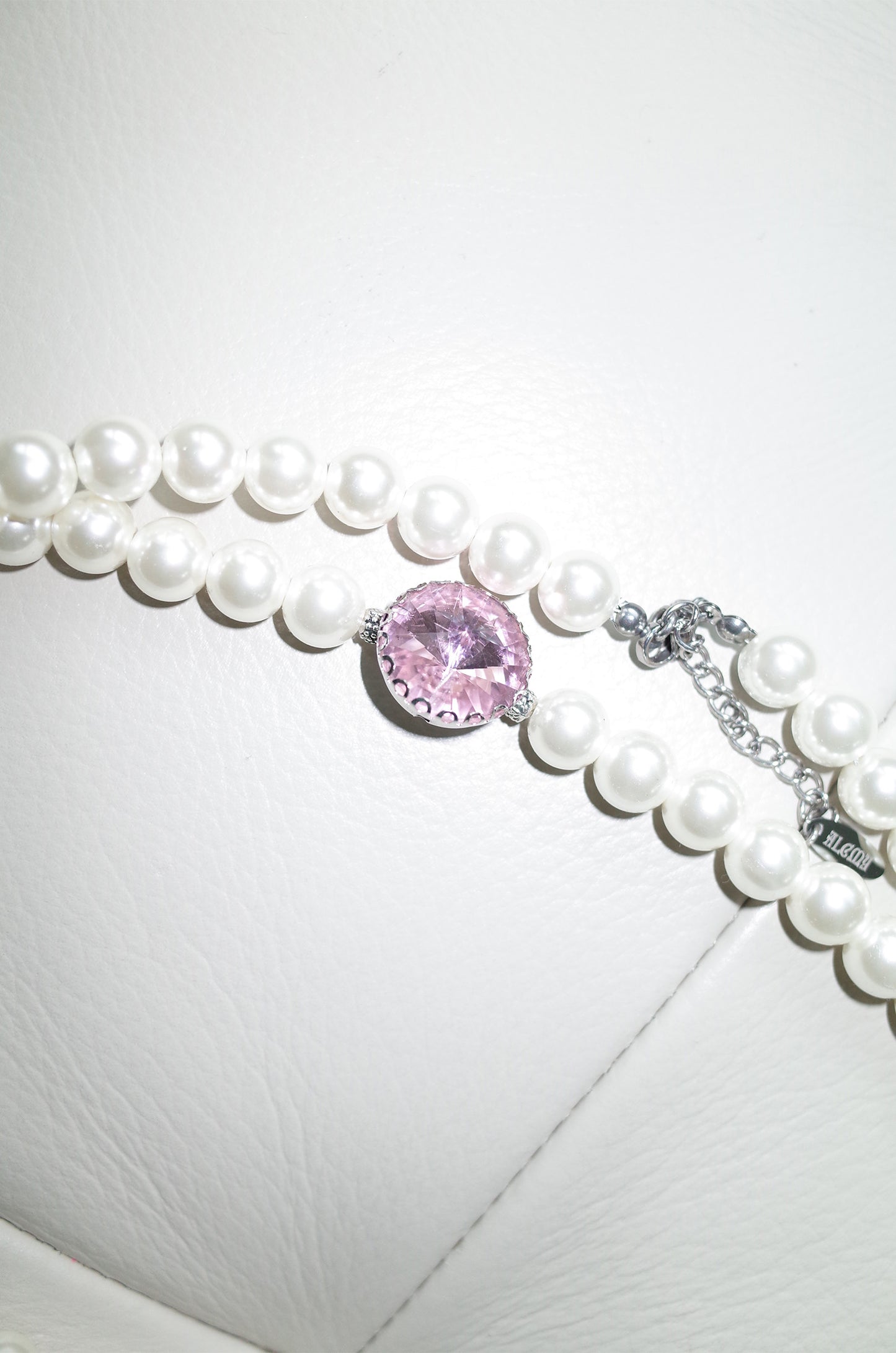 Bonbon jewel necklace (White)