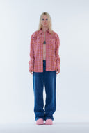 Check Pattern Western Shirts (Pink)
