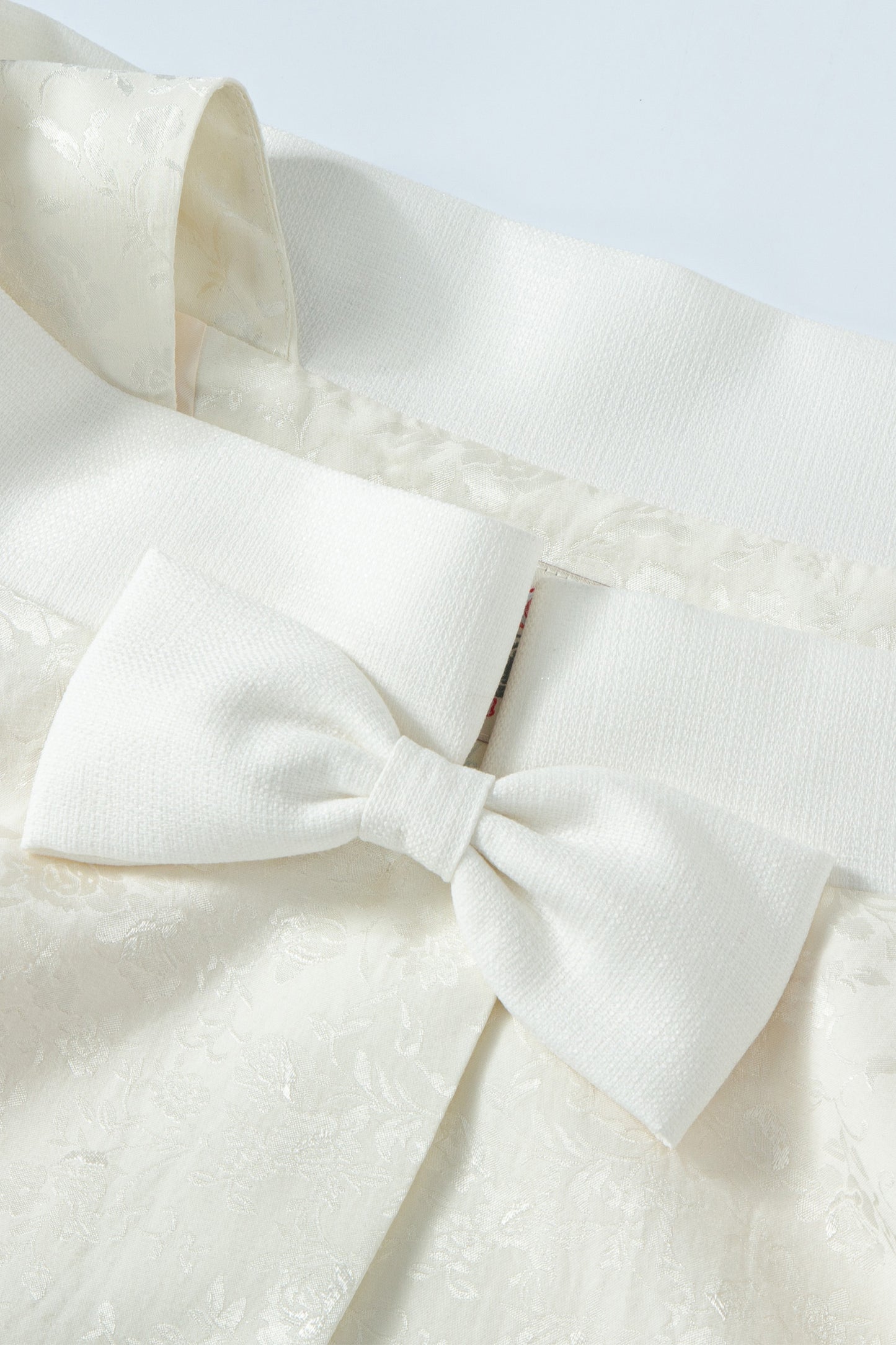 Classic Ribbon Summer Jacket (White)
