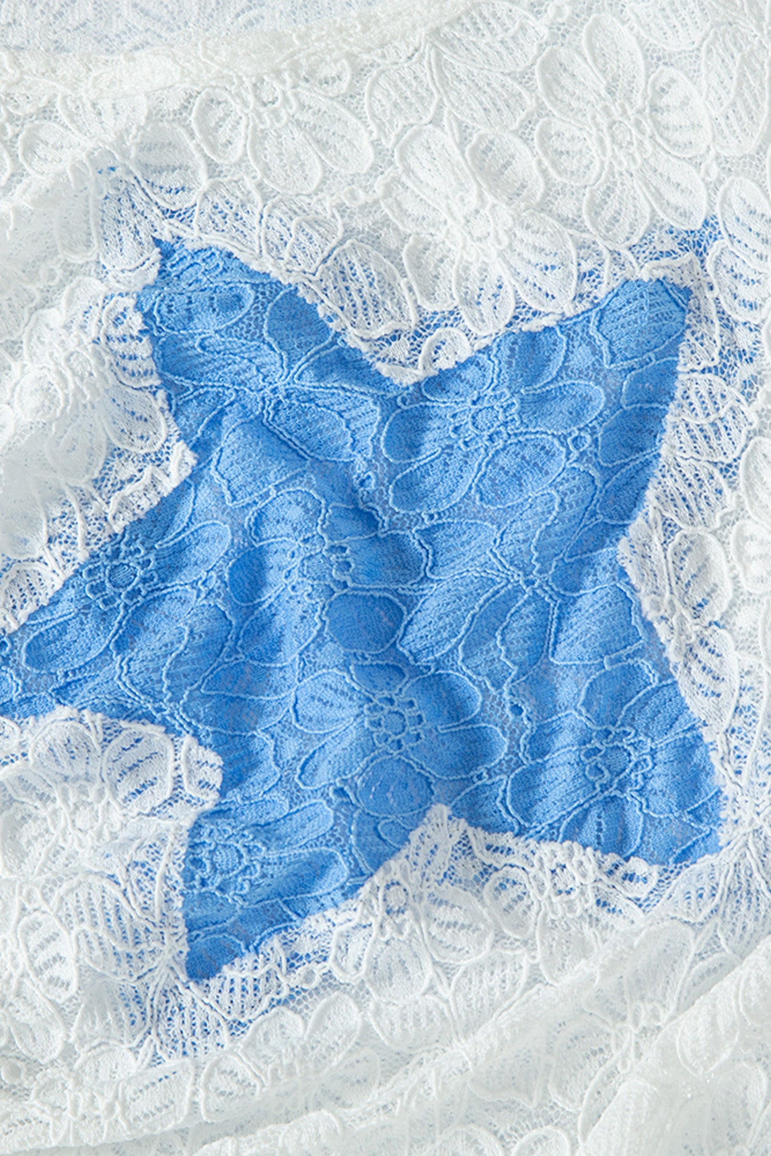 Bubble Sleeve Star Top White