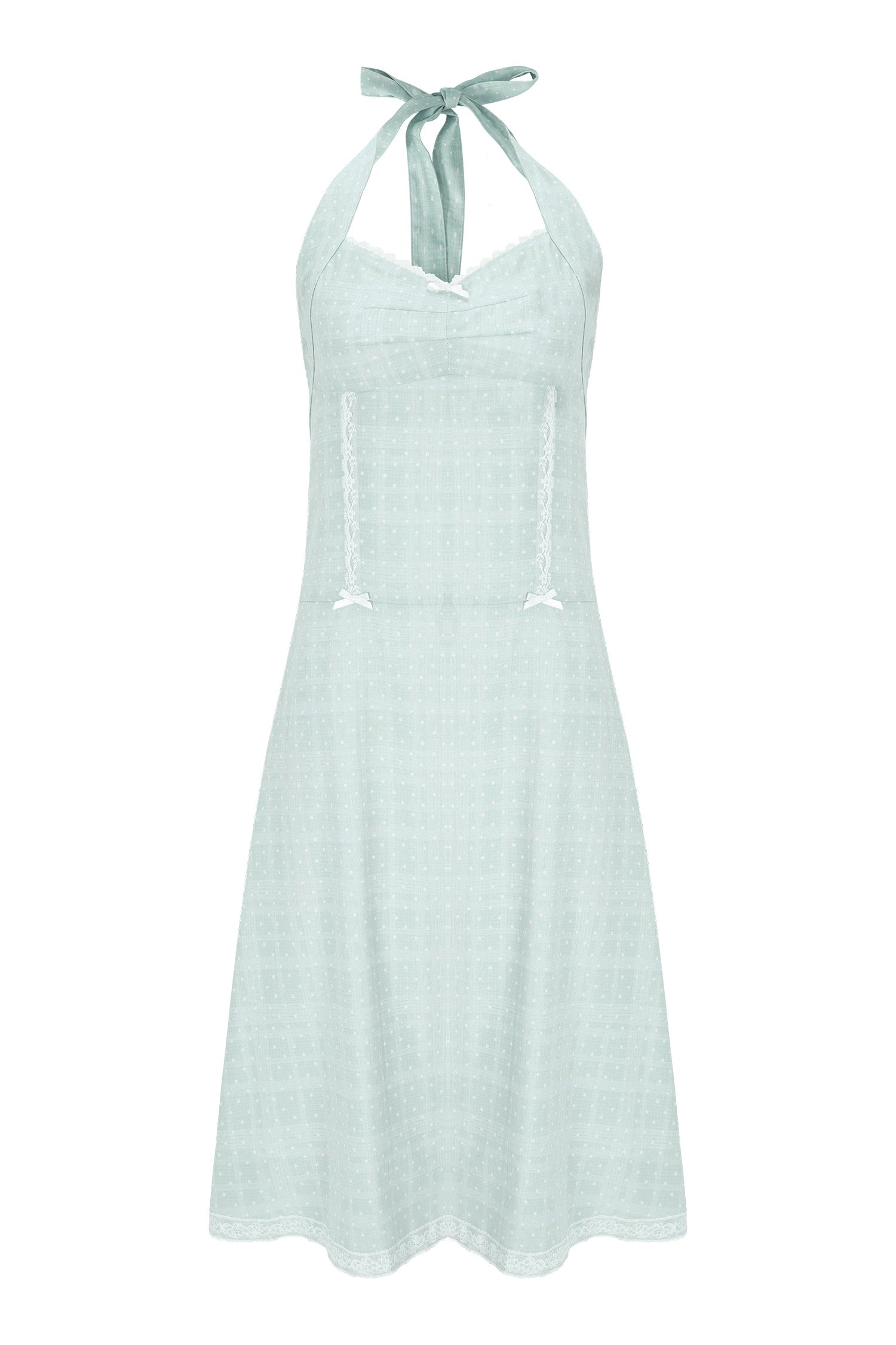 Dots Halter Dress Mint