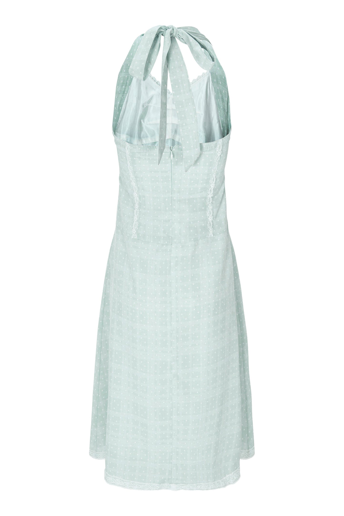 Dots Halter Dress (Mint)