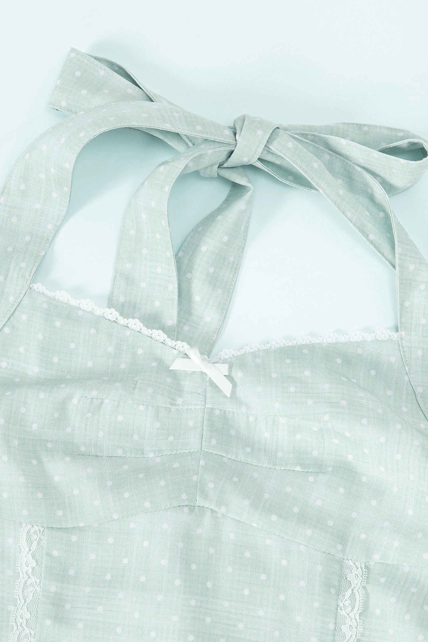 Dots Halter Dress Mint