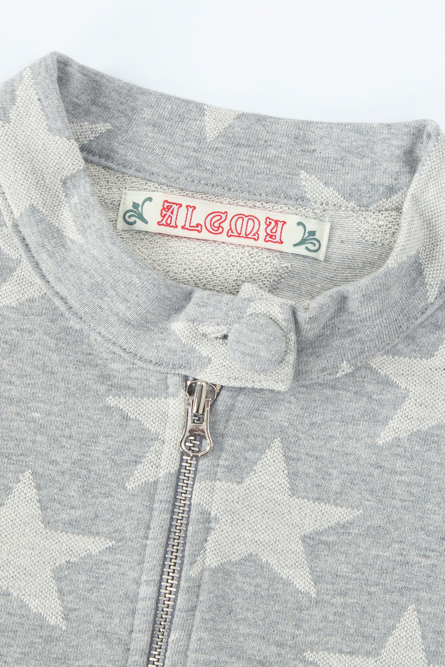 STAR ZIP UP TOP_GREY