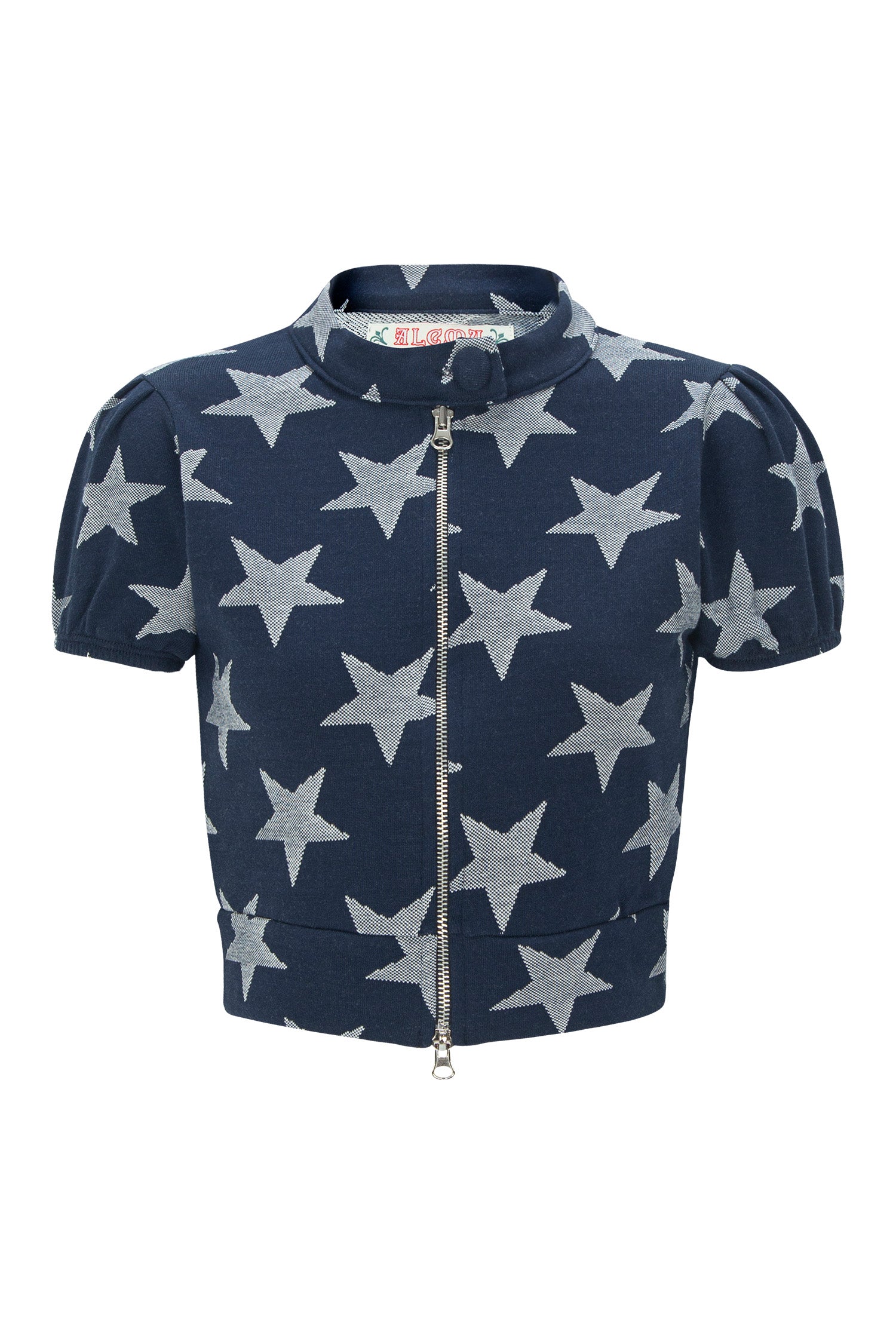 STAR ZIP UP TOP_NAVY