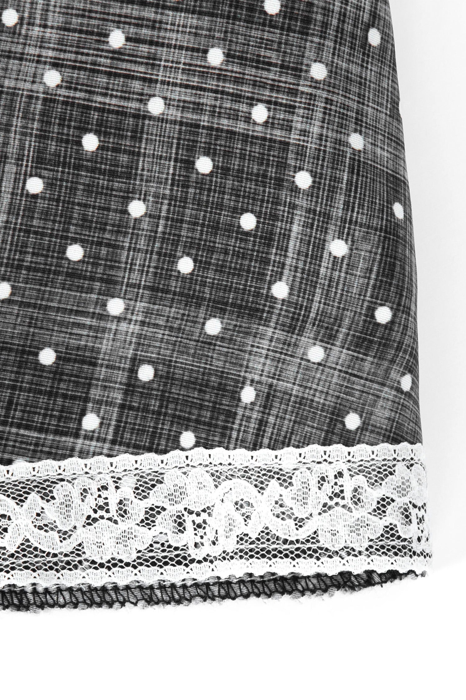 Dots Halter Dress Black