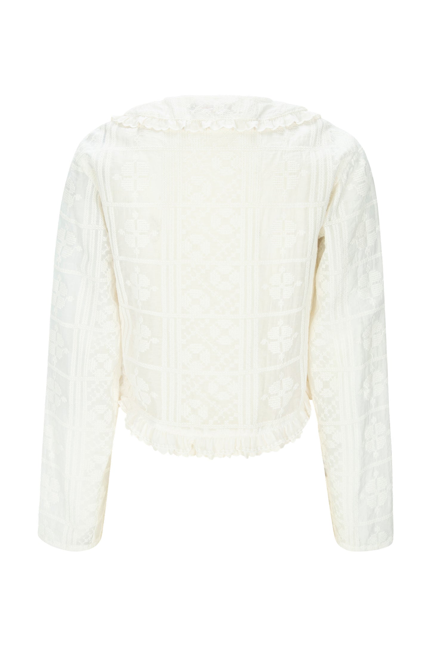 Peter Pan Collar Blouse (Cream)