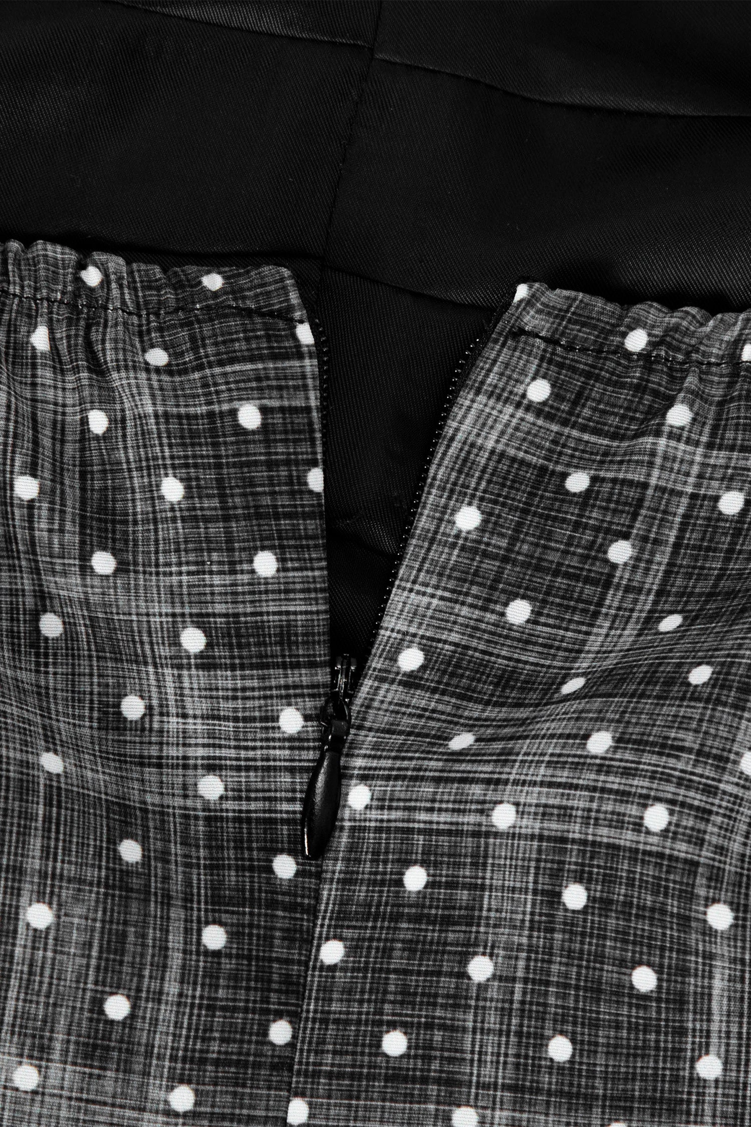 Dots Halter Dress Black