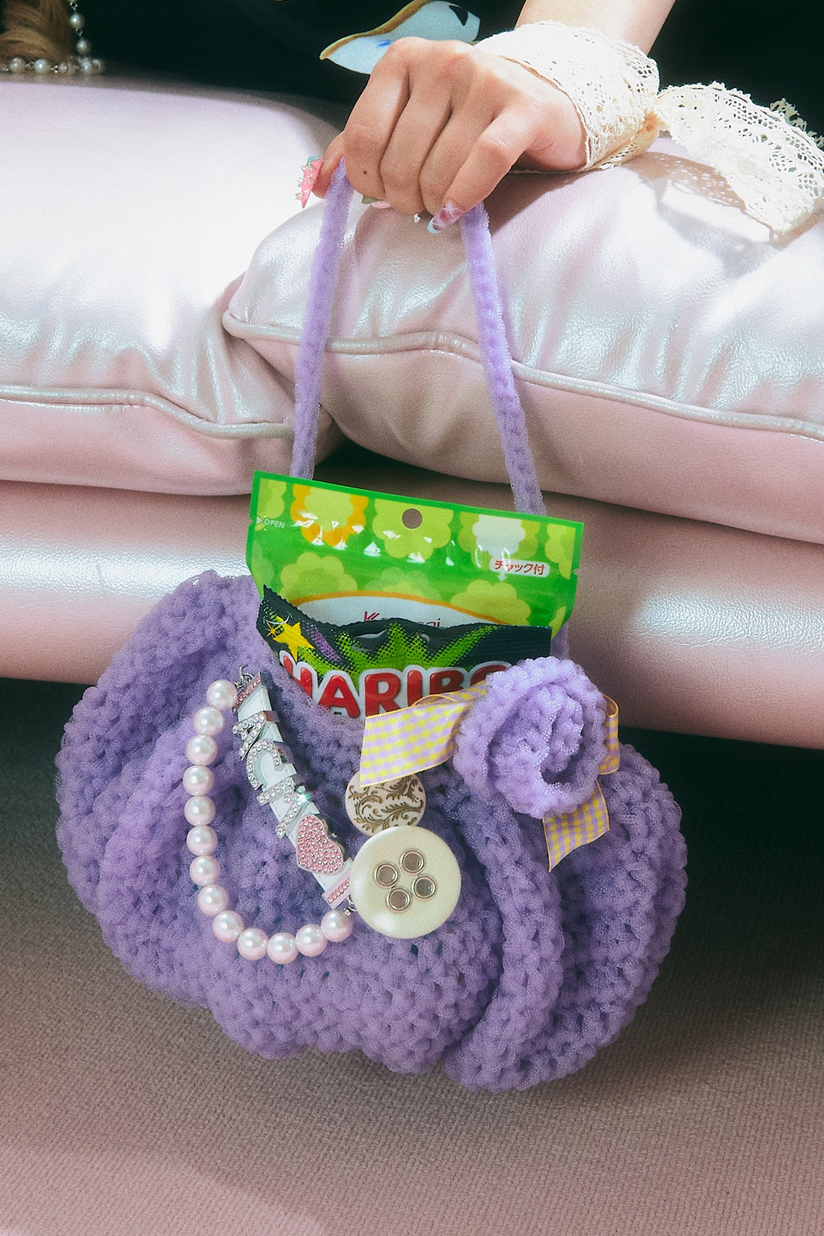 [ORDER MADE] Bubble bonbon crochet bag (Lavender)