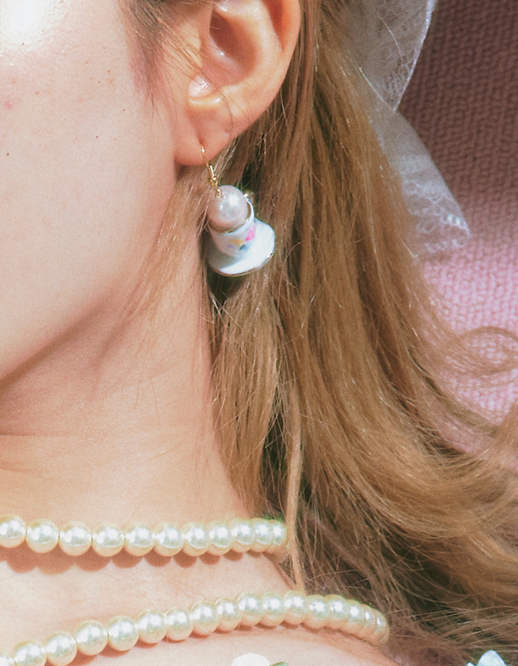 [ALCMY&ANG;TT] Afternoon tea earing (Pink)