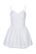 Silky Sweet Bustier Dress (White)