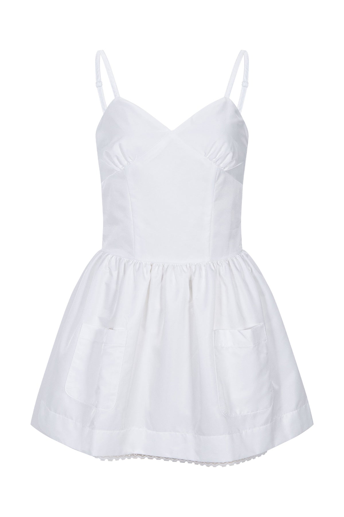 Silky Sweet Bustier Dress (White)