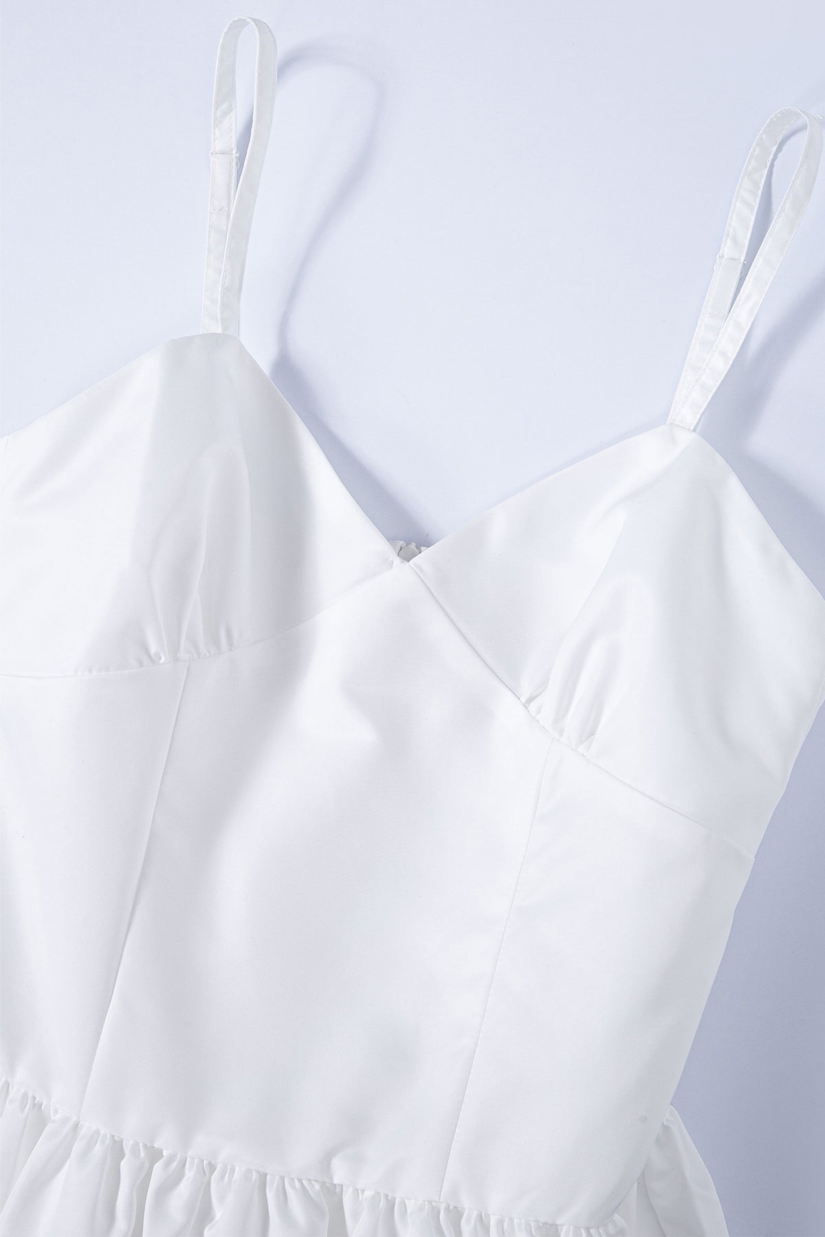 Silky Sweet Bustier Dress (White)