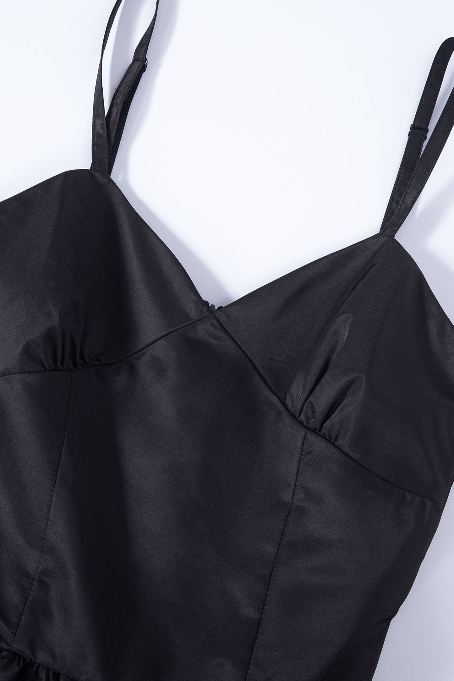Silky Sweet Bustier Dress (Black)