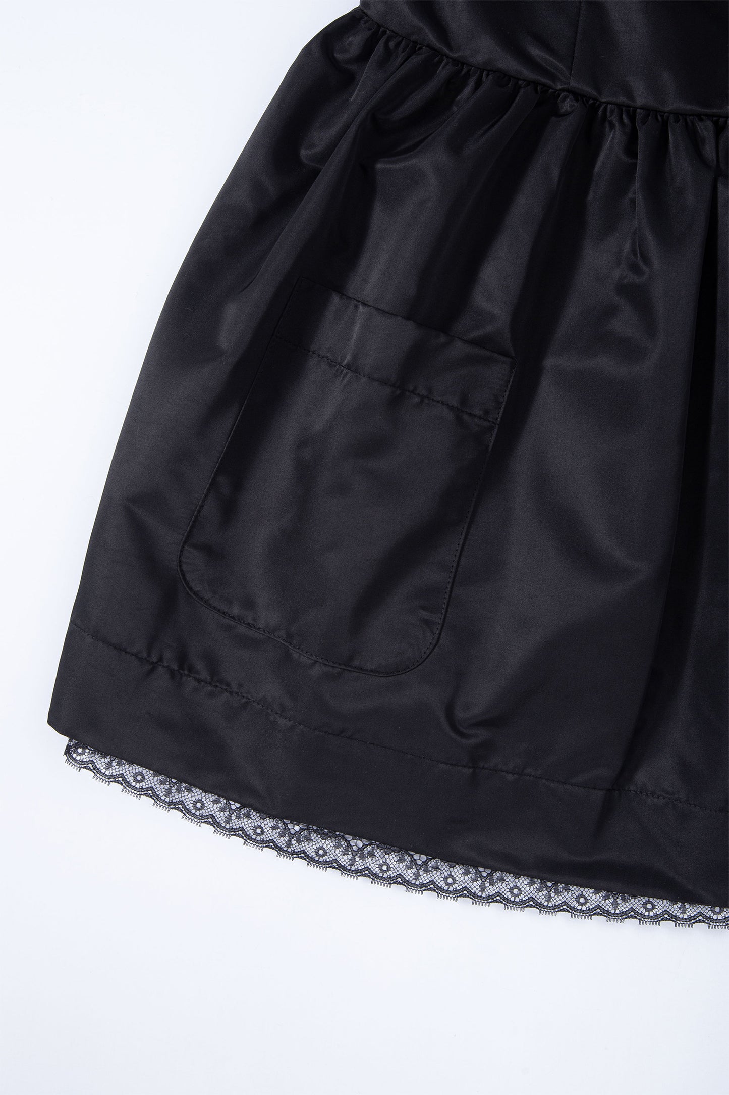 Silky Sweet Bustier Dress (Black)