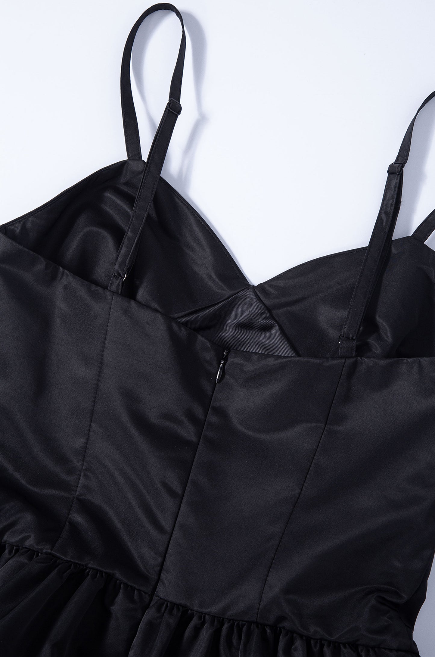 Silky Sweet Bustier Dress (Black)