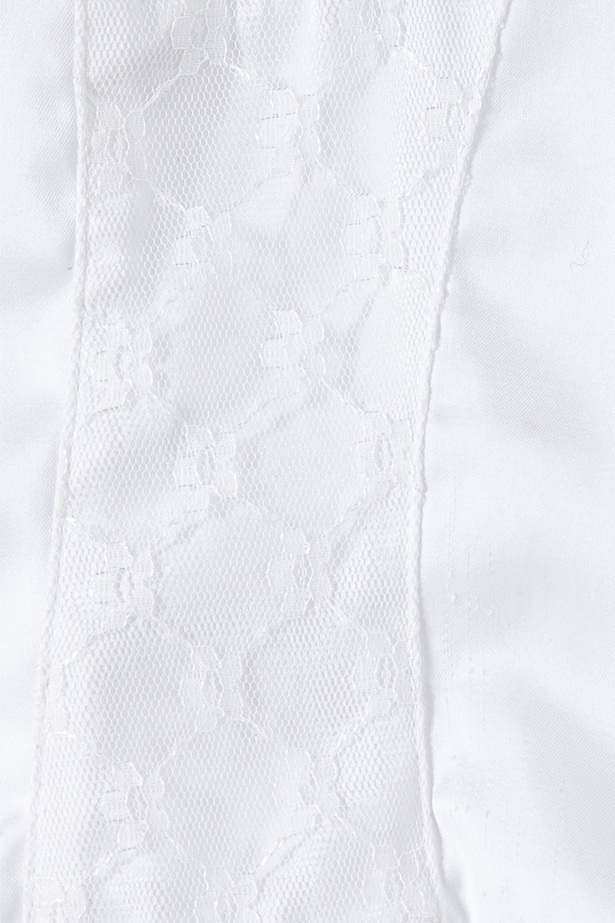 Silky Rose Corset Bustier (White)