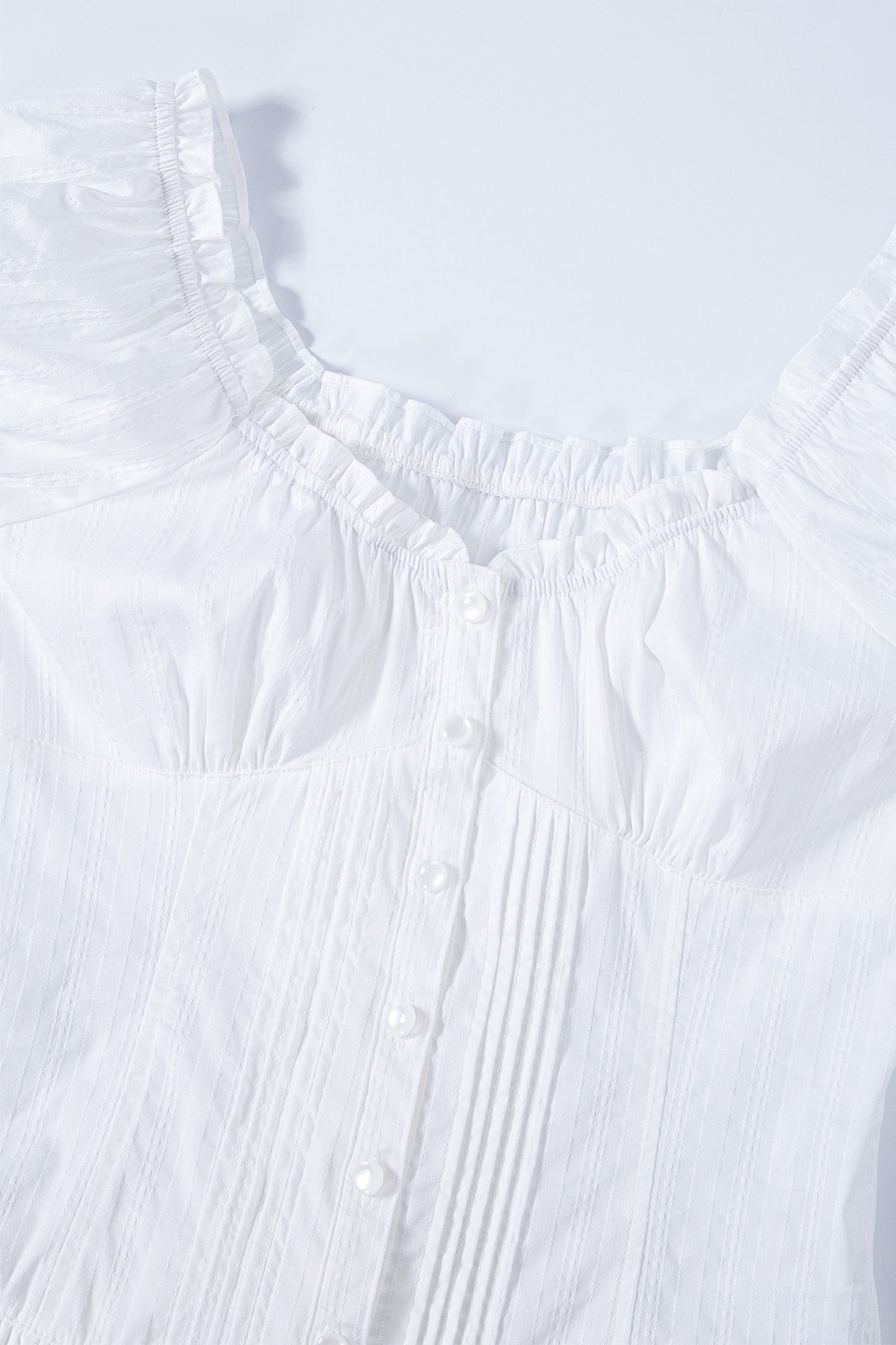 Baby Doll Corset Blouse (White)