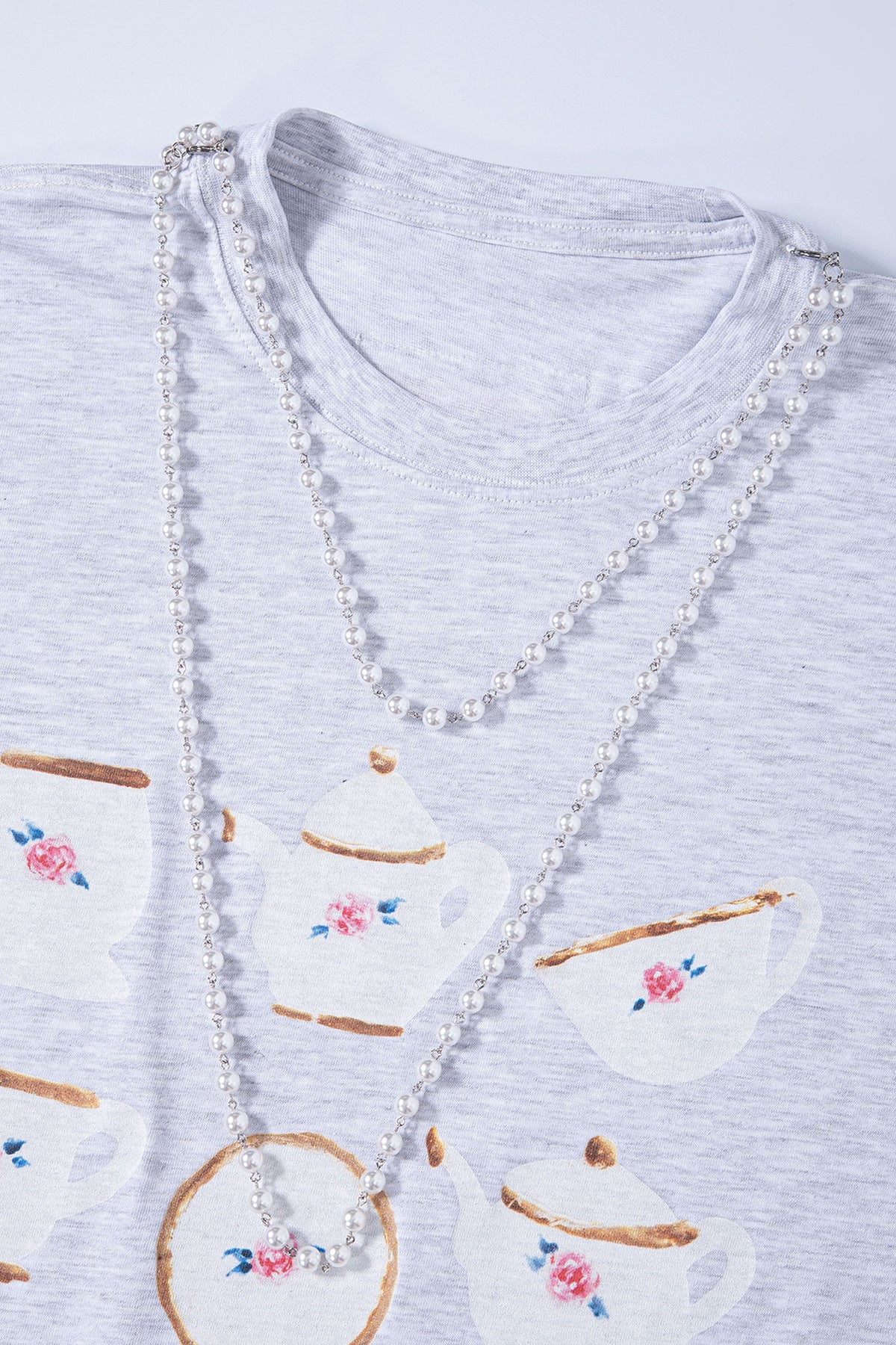 [ALCMY&ANG;TT] Afternoon tea party top (Grey)