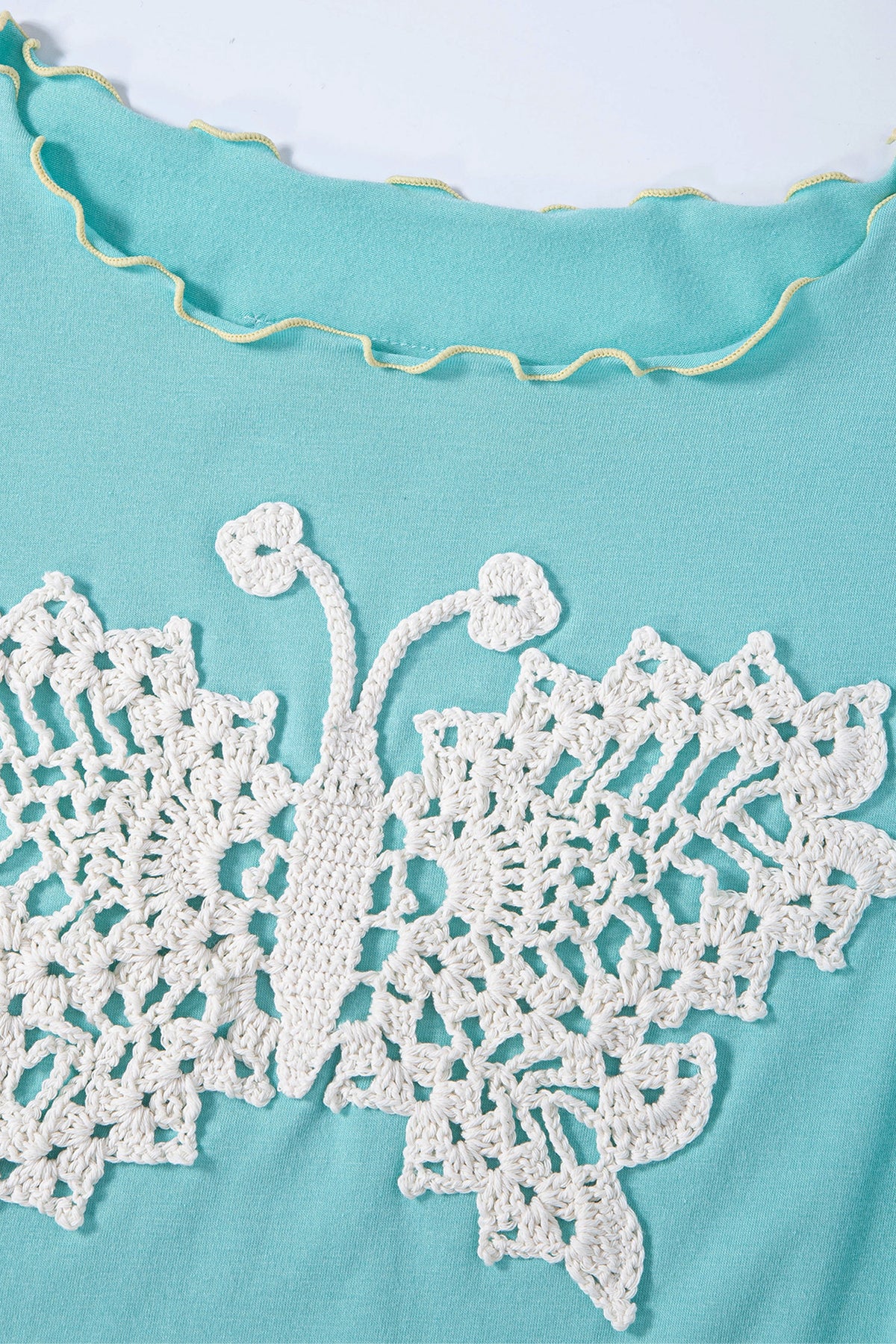 Crochet papillon top (Mint)