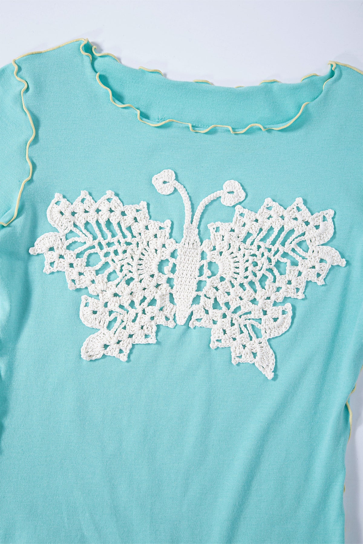 Crochet papillon top (Mint)