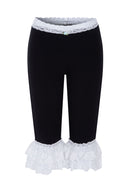 [ALCMY&ANG;TT] Dolly lace capri pants (Black)