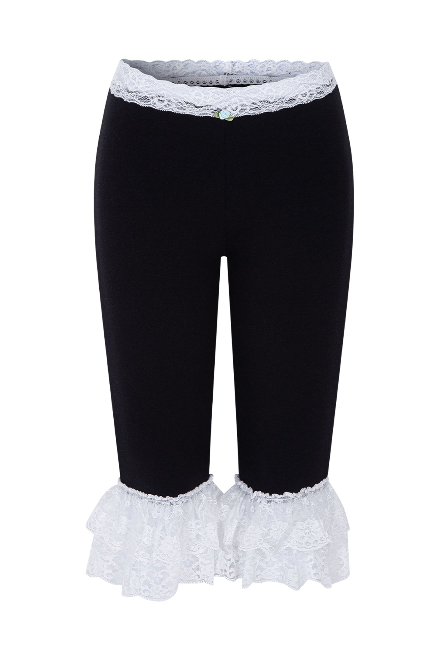 [ALCMY&ANG;TT] Dolly lace capri pants (Black)