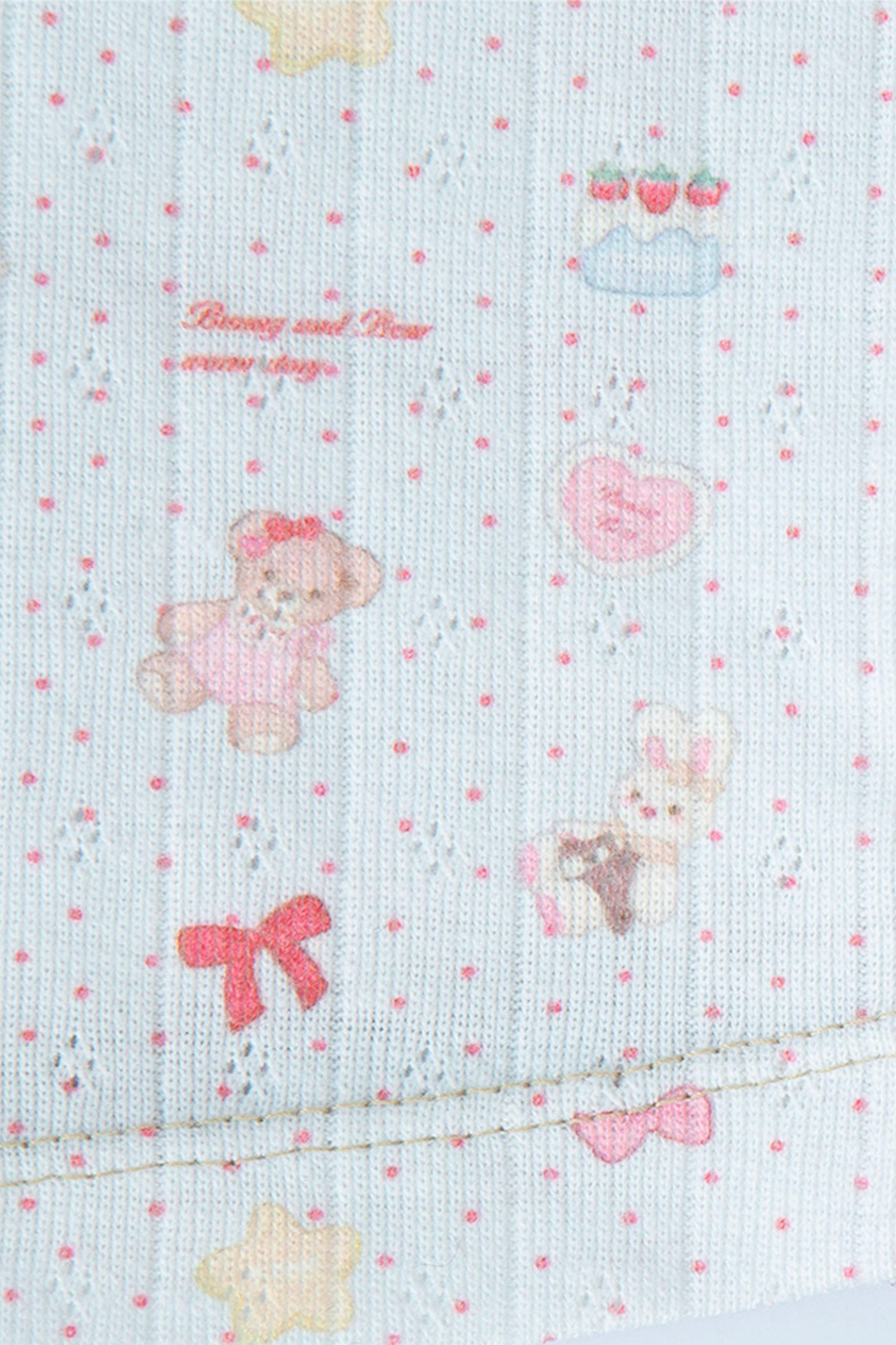 Teddy bear square slip blue