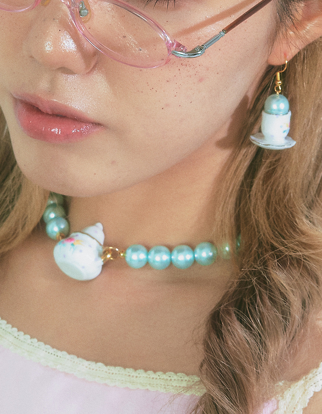 [ALCMY&ANG;TT] Afternoon tea earing (Mint)