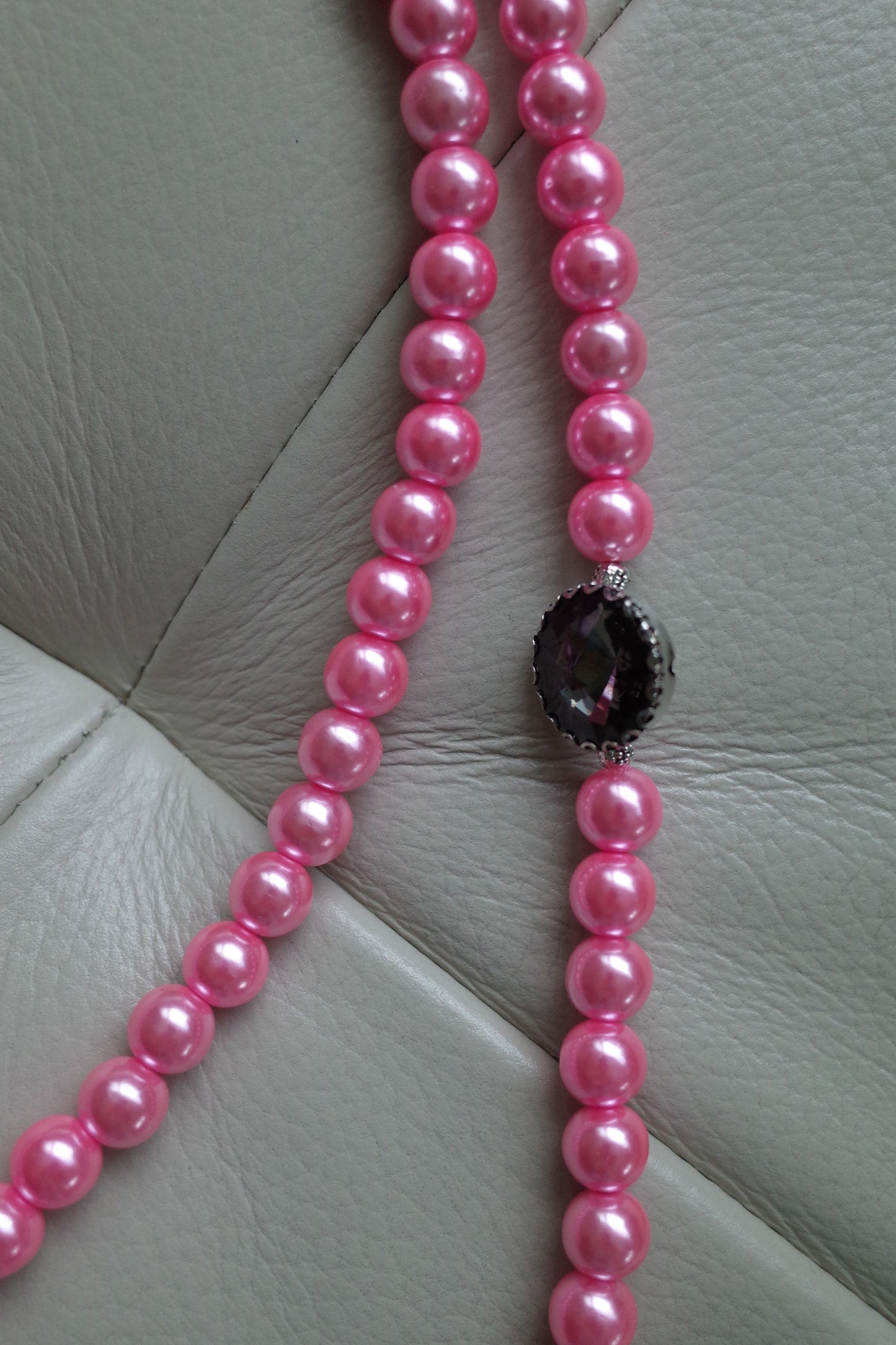 Bonbon jewel necklace (Pink)