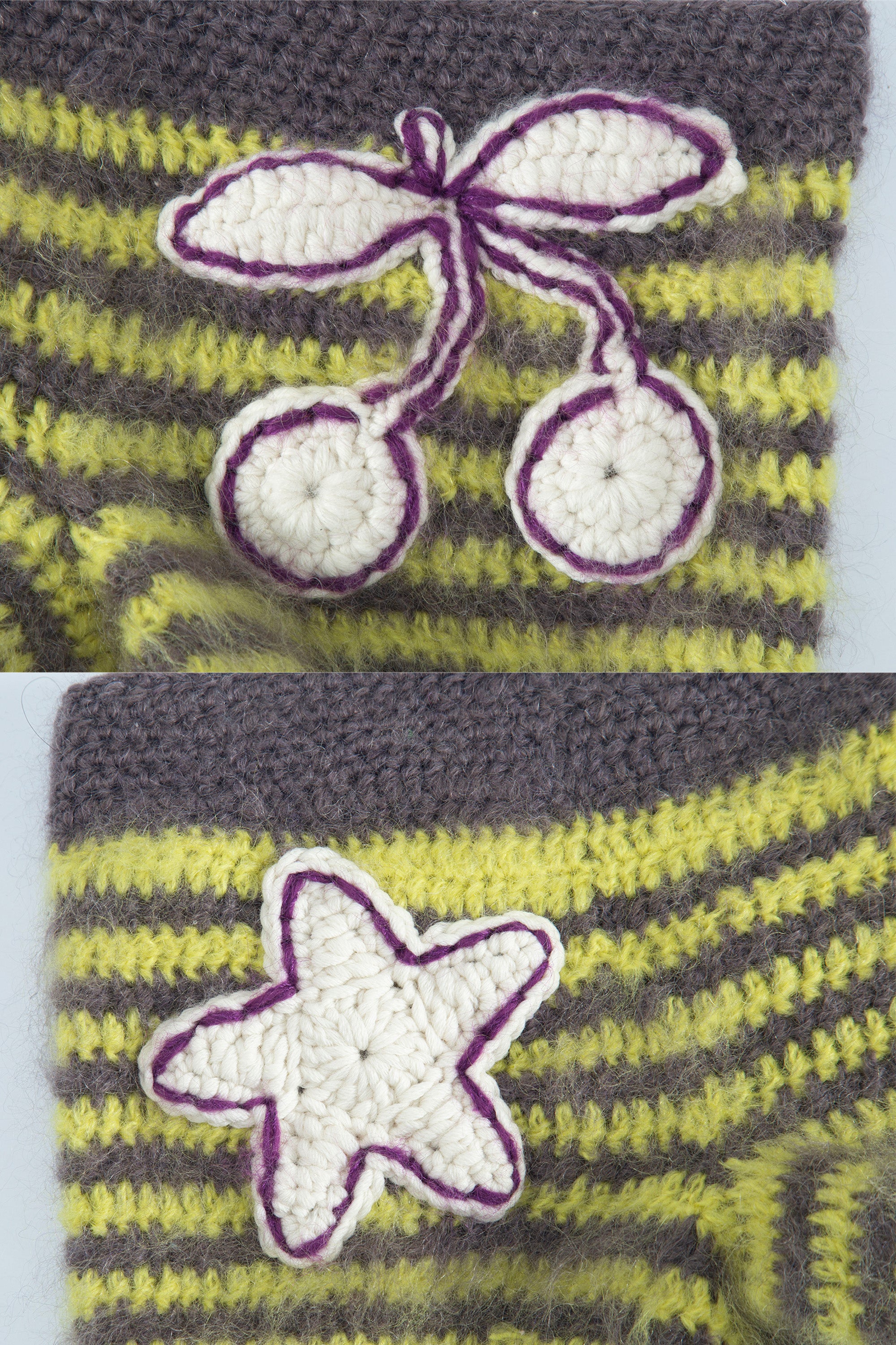 [Ordermade]Crochet mohair cherry shorts