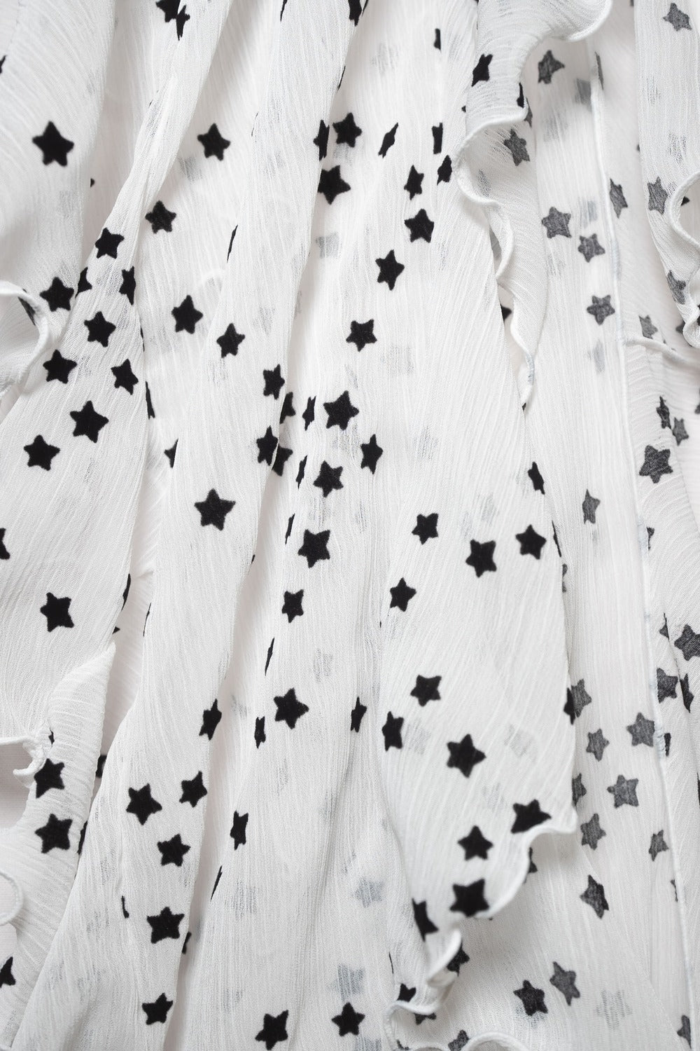 Star Chiffon Ruffle Scarf