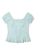 Baby Doll Corset Blouse (Mint)
