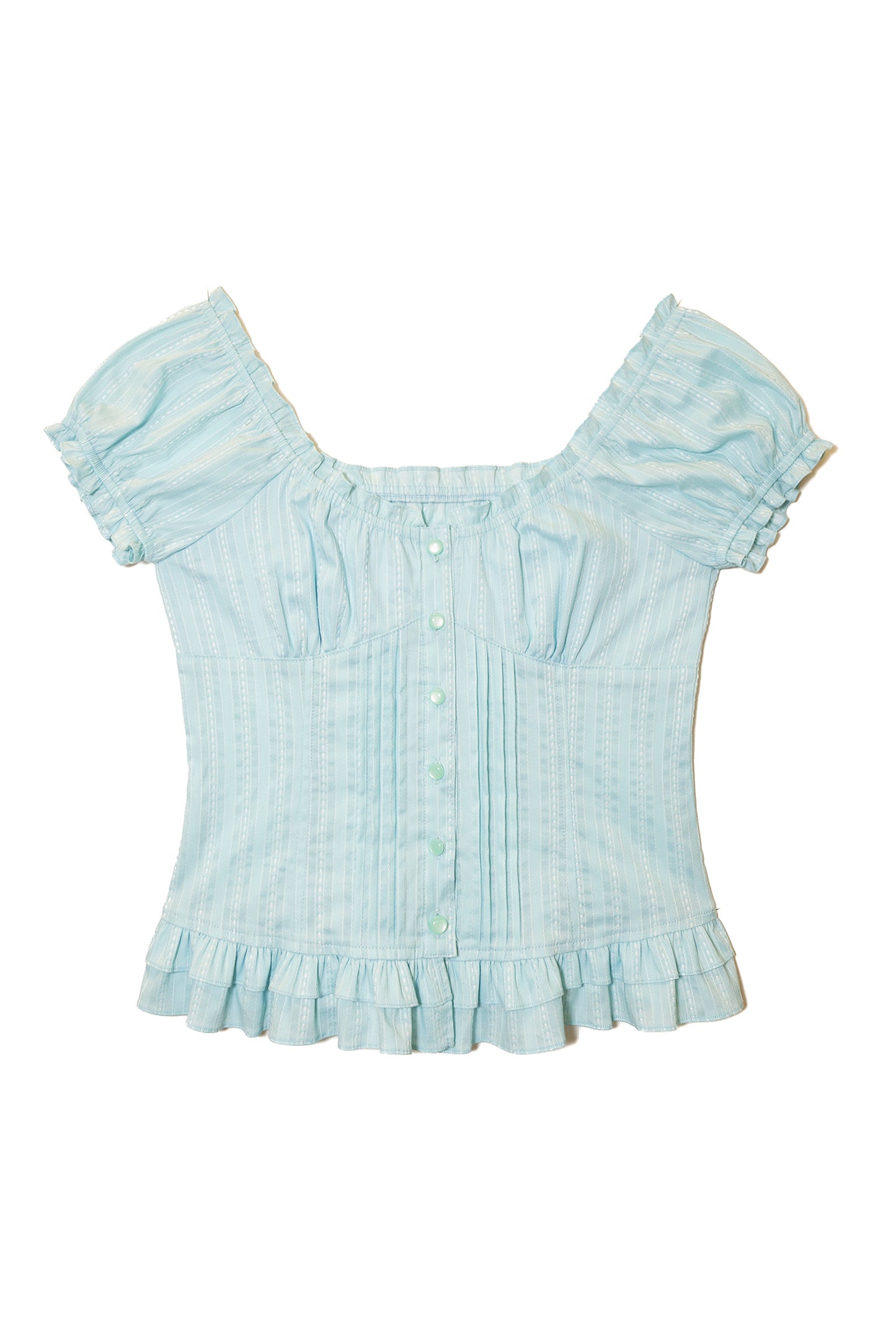 Baby Doll Corset Blouse (Mint)