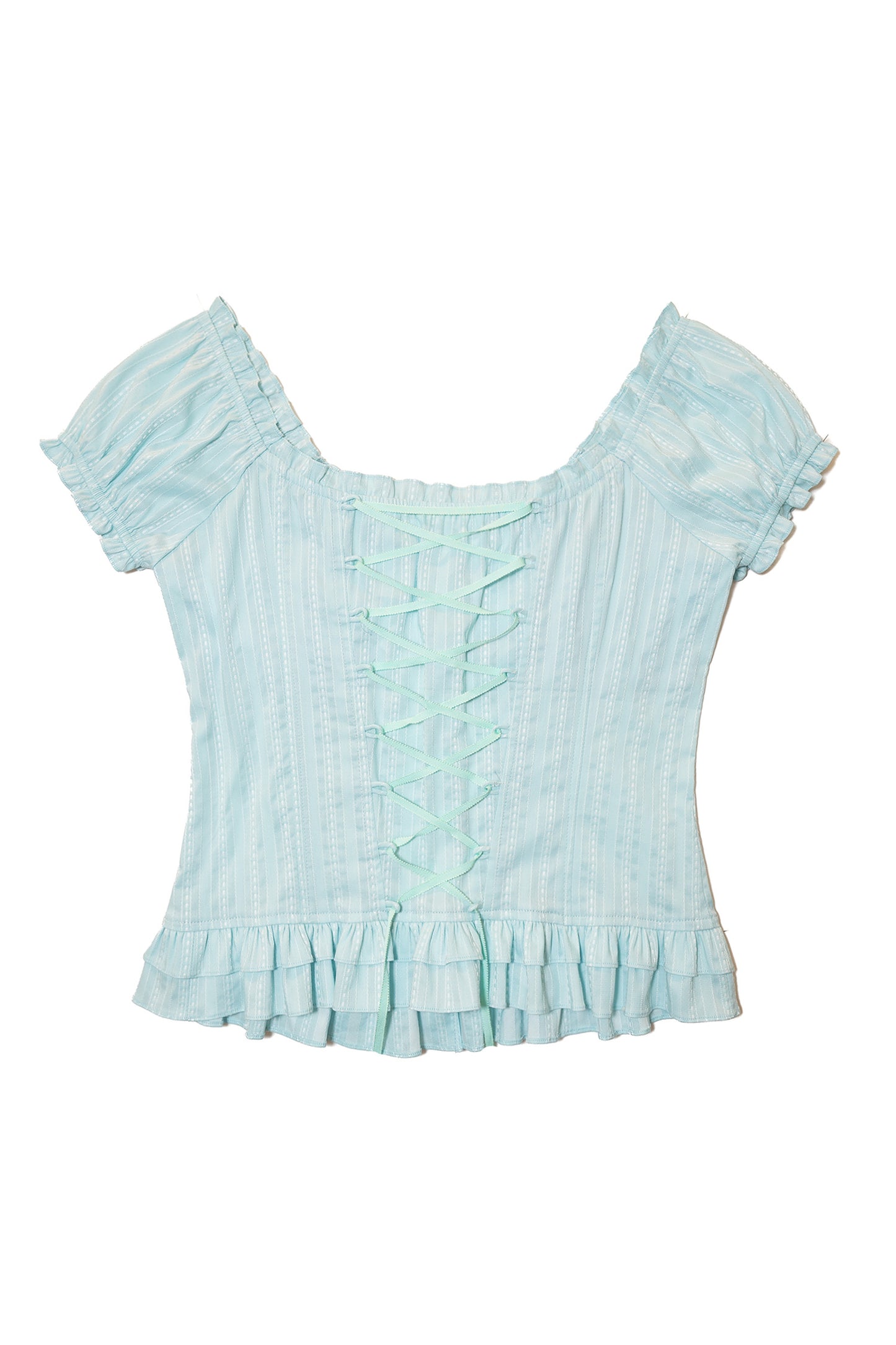 Baby Doll Corset Blouse (Mint)
