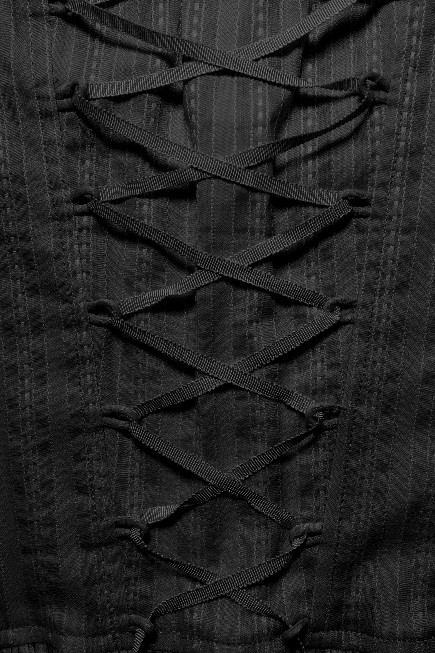 BABY DOLL CORSET BLOUSE_BLACK