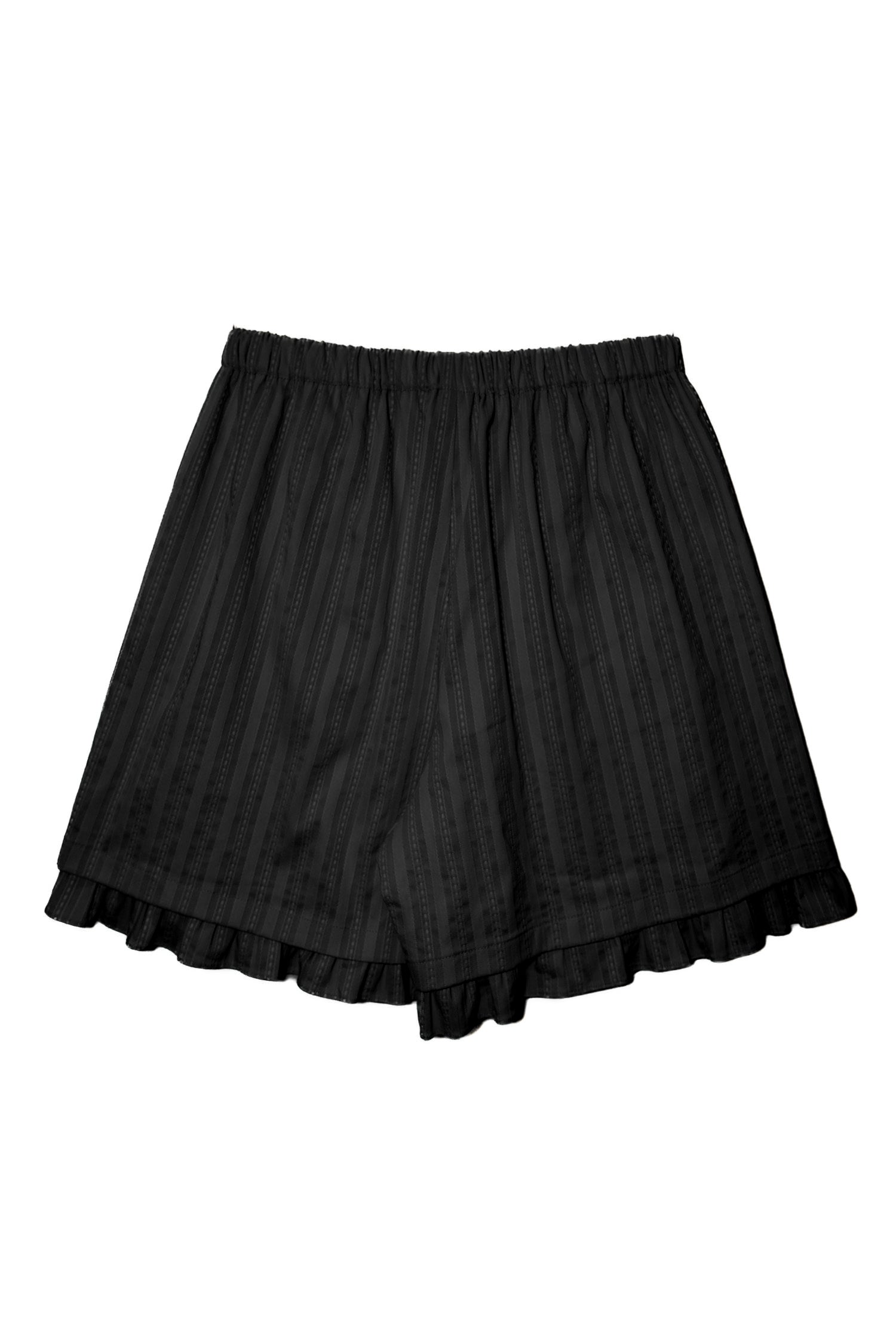 BABY DOLL BERMUDA SHORTS_BLACK