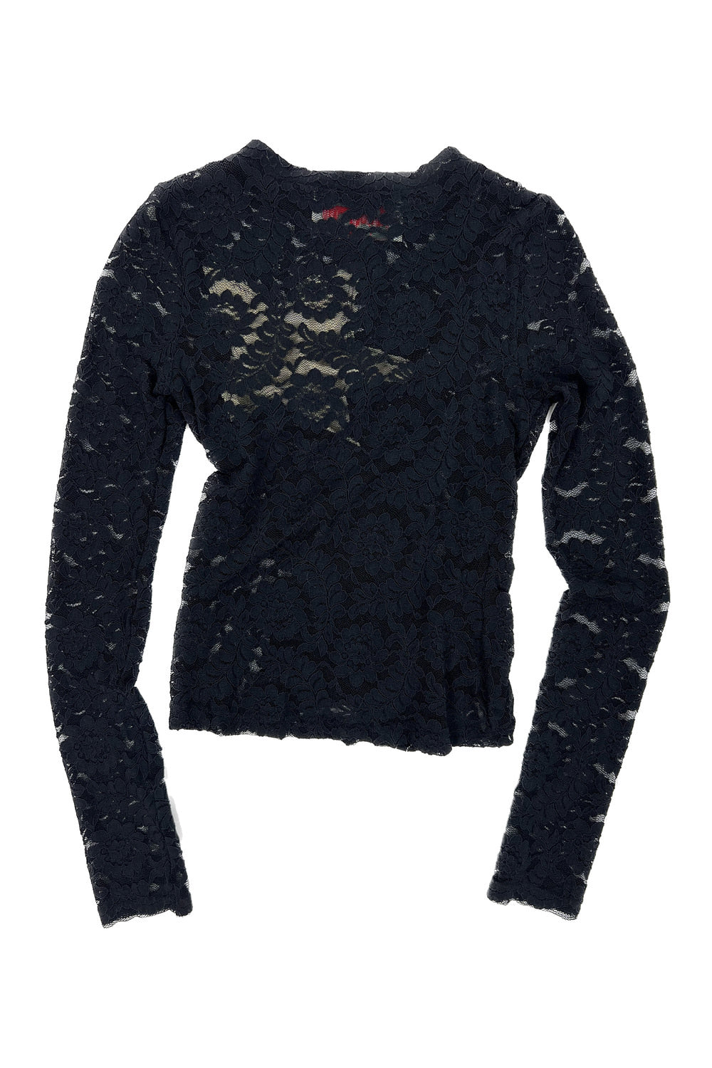 Lace Star Shirring Top (Black)