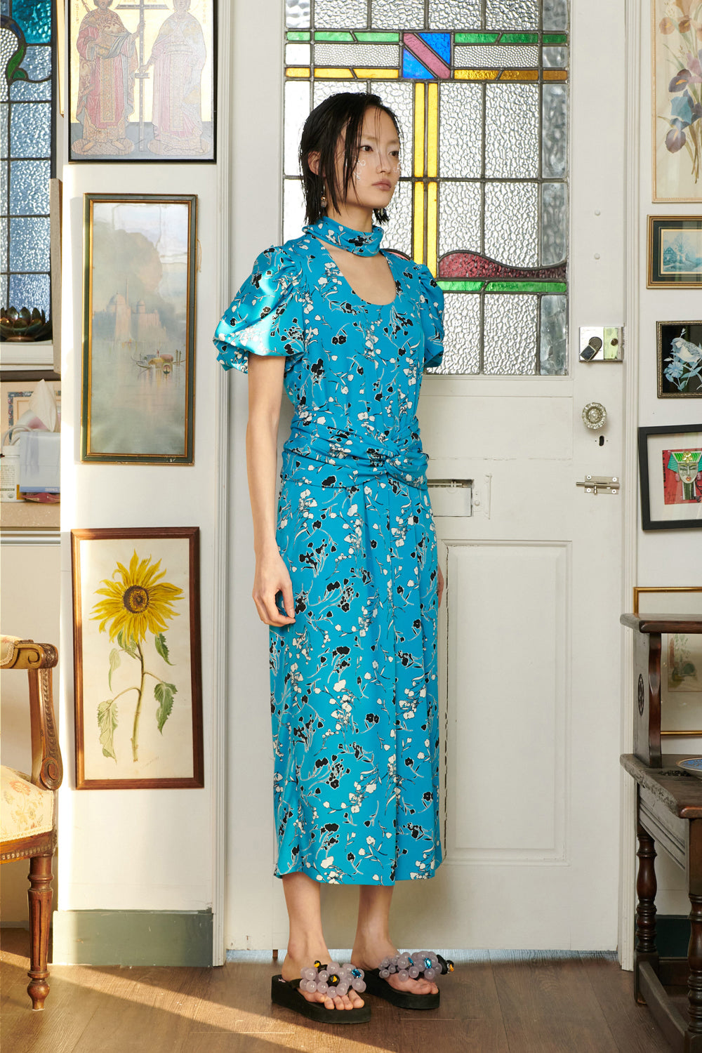 Fondest Flower Dress (Blue)