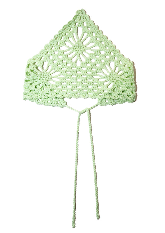Cotton Crochet Bandana (Green)