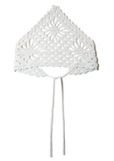 Cotton Crochet Bandana (White)