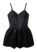 Silky Sweet Bustier Dress (Black)