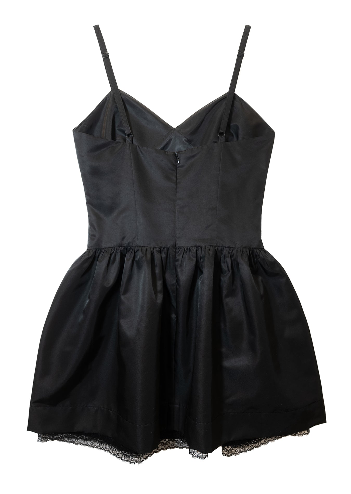 Silky Sweet Bustier Dress (Black)