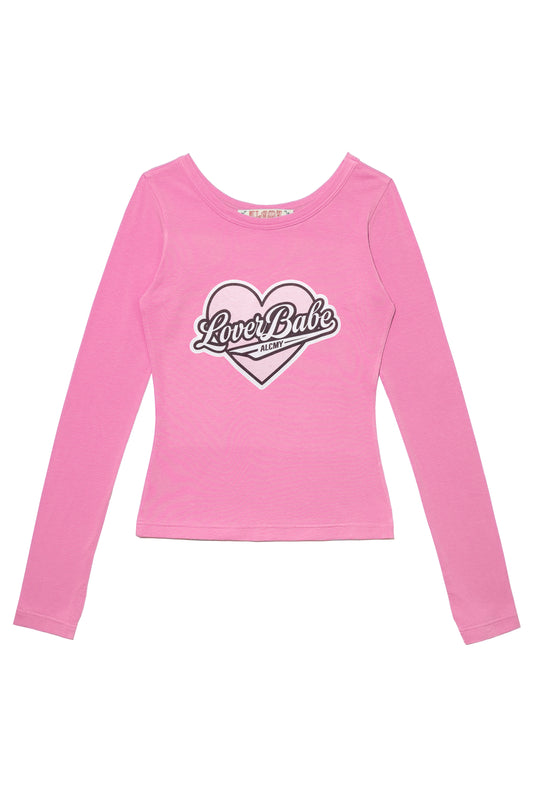 Lover Babe Sheer Slim T (Pink)