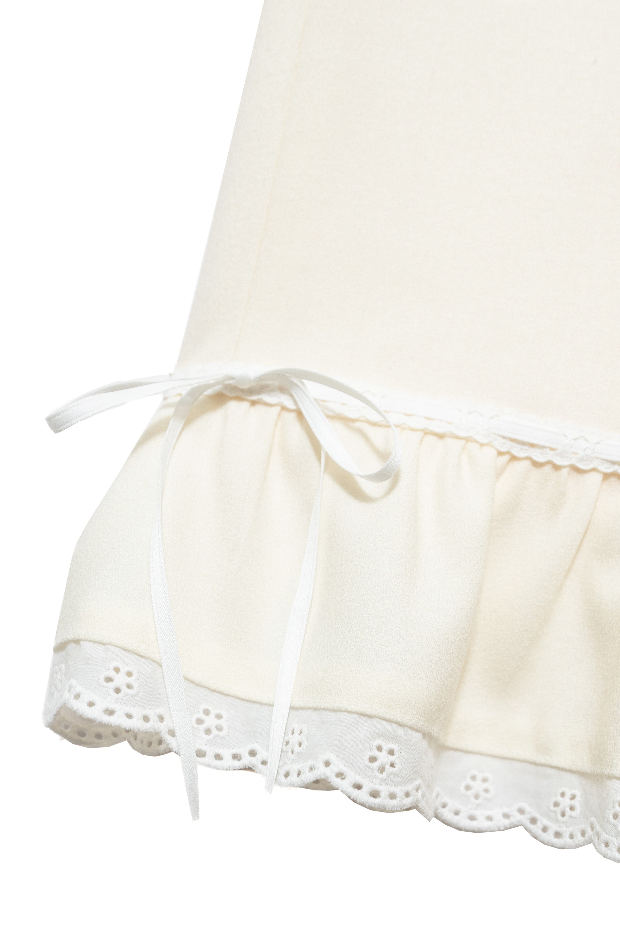 WOOL BLOOMER BERMUDA PANTS_WHITE